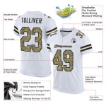 Maillot de football authentique personnalisé en maille camouflage noir et blanc Maillot de football authentique personnalisé en maille camouflage noir et blanc