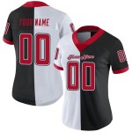 Maillot de football personnalisé en maille rouge et blanc, mode noire Maillot de football personnalisé en maille rouge et blanc, mode noire