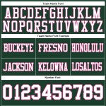 Maillot de football authentique en maille personnalisée vert, blanc et rose Maillot de football authentique en maille personnalisée vert, blanc et rose