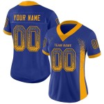 Maillot de football Drift Royal Gold-Navy Mesh Fashion Custom Maillot de football Drift Royal Gold-Navy Mesh Fashion Custom