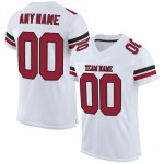 Maillot de football blanc authentique en maille personnalisée Cardinal-Noir Maillot de football blanc authentique en maille personnalisée Cardinal-Noir