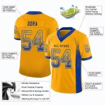 Maillot de football en maille dorée Drift Royal-White, personnalisé Maillot de football en maille dorée Drift Royal-White, personnalisé