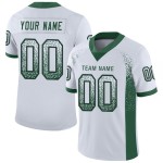 Maillot Gotham en maille personnalisé Fashion Drift Blanc Football Vert-Noir Maillot Gotham en maille personnalisé Fashion Drift Blanc Football Vert-Noir