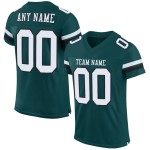 Maillot de football Midnight Custom Blanc-Noir Mesh Vert Authentique Maillot de football Midnight Custom Blanc-Noir Mesh Vert Authentique