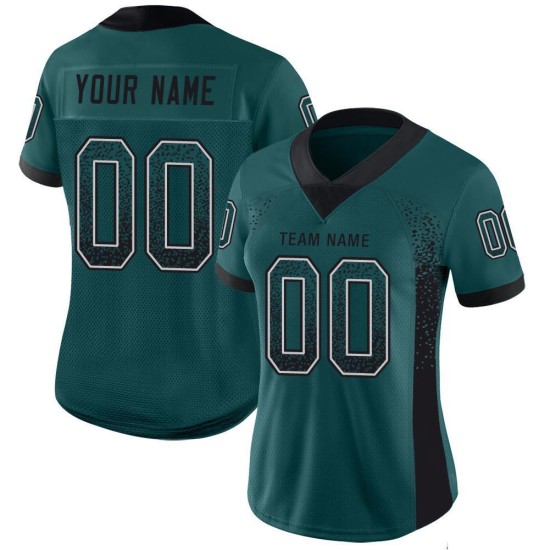 Maillot de football personnalisé Drift Green Mesh noir et blanc Fashion Midnight Maillot de football personnalisé Drift Green Mesh noir et blanc Fashion Midnight