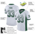Maillot Gotham en maille personnalisé Fashion Drift Blanc Football Vert-Noir Maillot Gotham en maille personnalisé Fashion Drift Blanc Football Vert-Noir